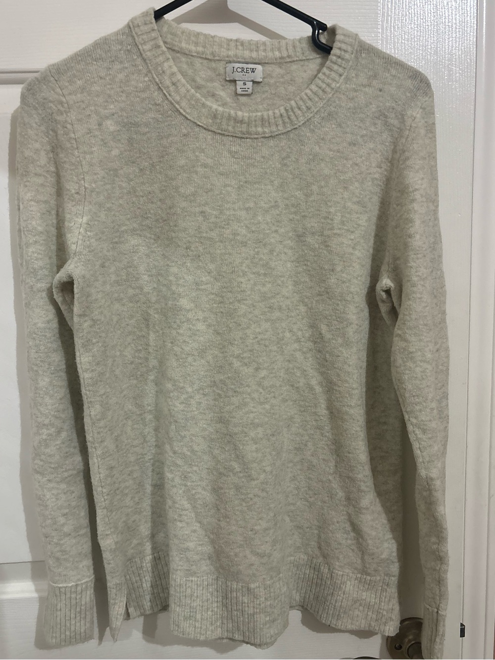J. Crew Light Heathered Grey Sweater